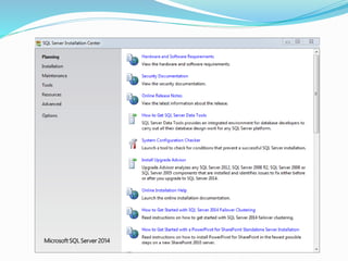How to install sql server 2014