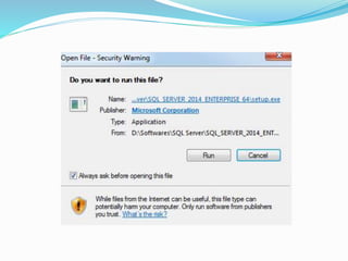 How to install sql server 2014