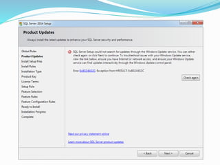 How to install sql server 2014