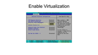 Enable Virtualization
 