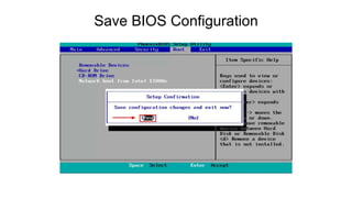 Save BIOS Configuration
 