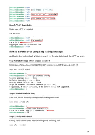 How to Install UFW Firewall on Debian 12.pdf