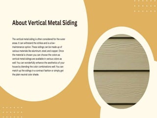 How To Install Vertical Metal Siding? | PPTX