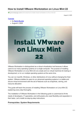How to Install VMware Workstation on Linux Mint 22.pdf
