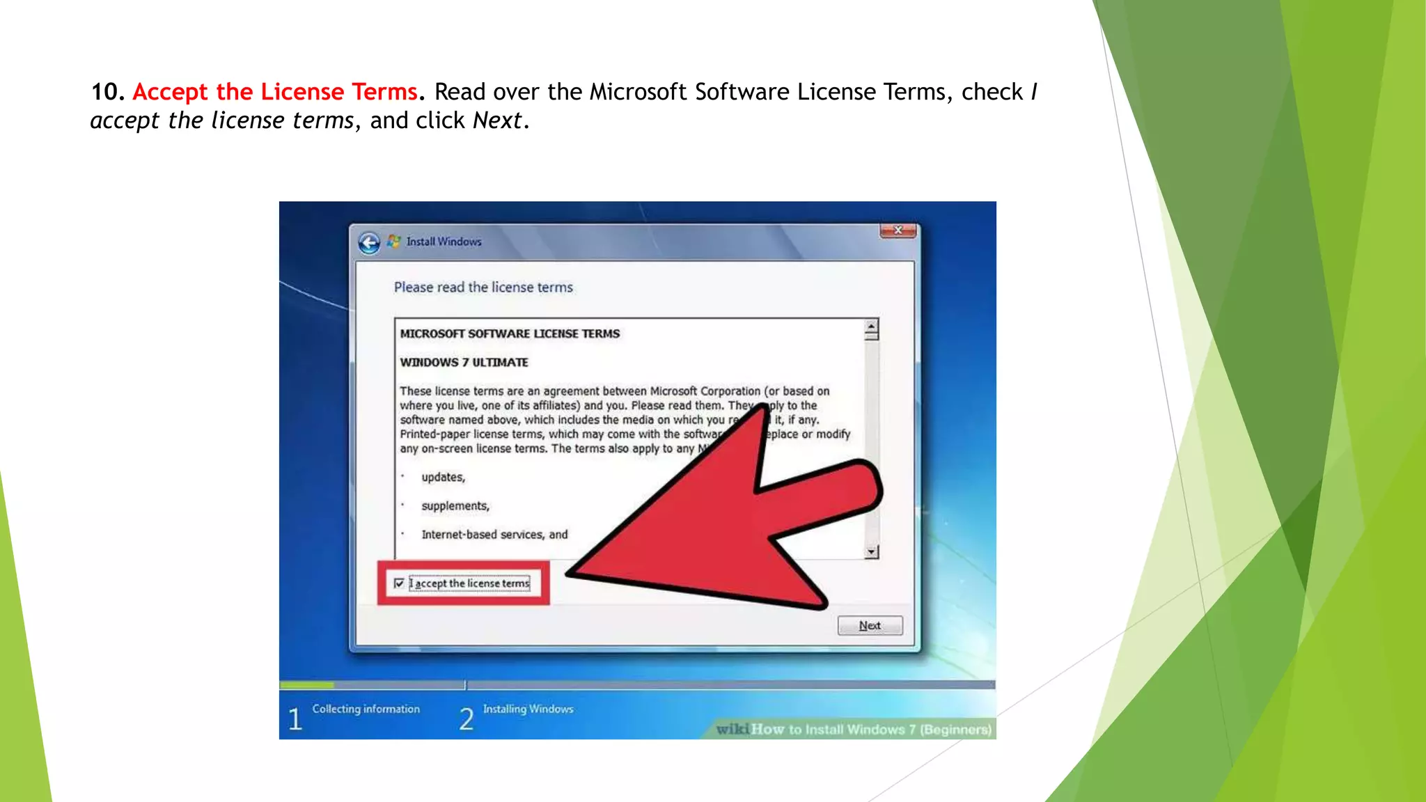 How to install windows 7 operating system | PPT