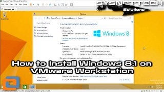 How to Install Windows 8.1 on VMware Workstation 12 Pro