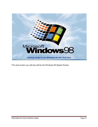 How to install windows 98 | PDF