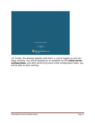 How to install windows server 2008 | PDF