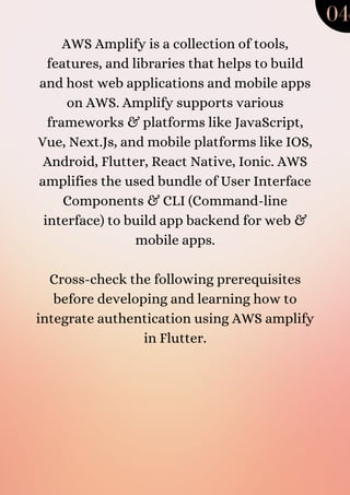 How to integrate authentication using aws amplify in flutter complete ...