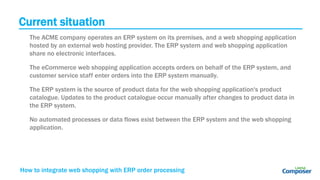 How to integrate web shopping with ERP order processing using LANSA Composer
