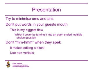 Material arund the guests for collour and information Round table discussion Regular commentators and guest 