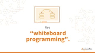 “whiteboard
programming”.
Use
 