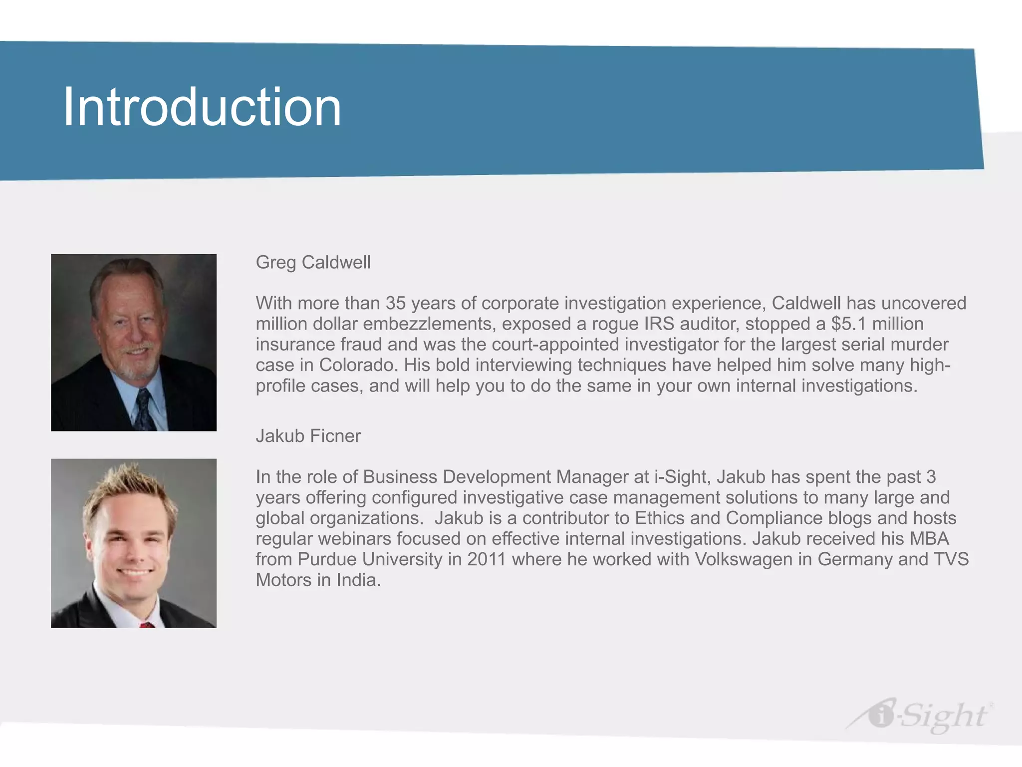 Serial Interviewing Workplace Investigations: Interviewing Like a Pro | PPT
