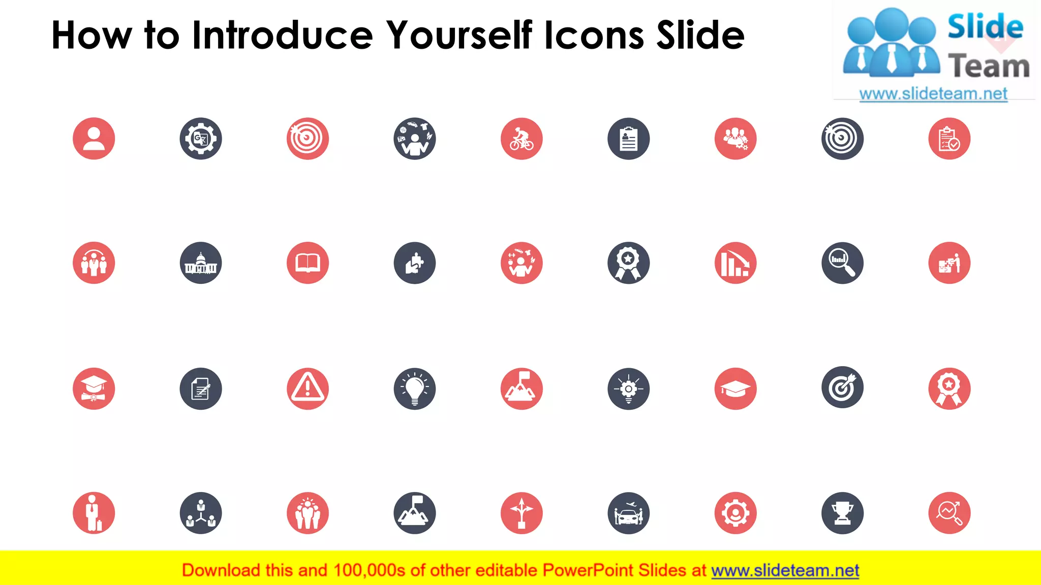 How to Introduce Yourself Icons Slide 21
 