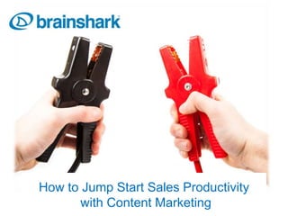 How to Jump Start Sales Productivity
with Content Marketing
 