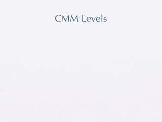 CMM Levels
 