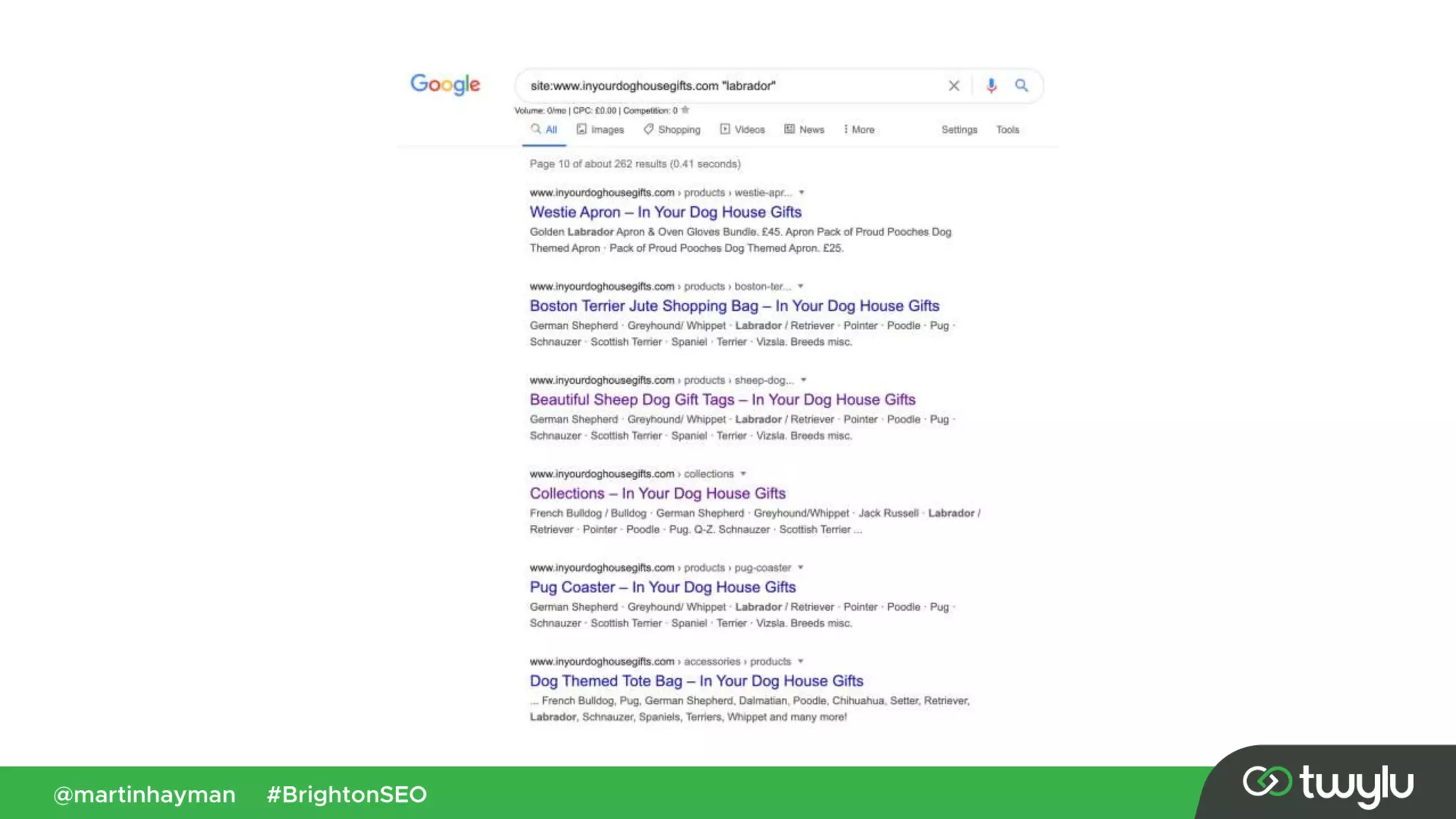 @martinhayman #BrightonSEO
 