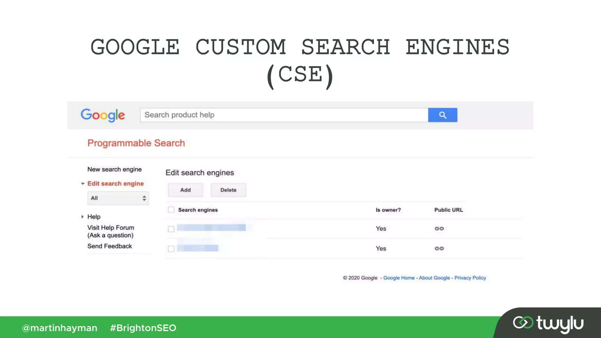 GOOGLE CUSTOM SEARCH ENGINES
(CSE)
 