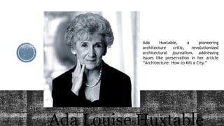 How to Kill a City by Ada Louise Huxtable.pptx