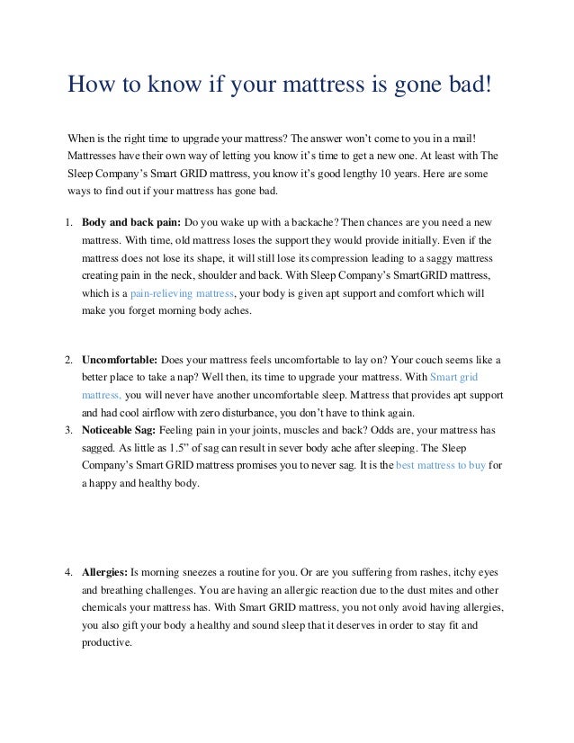 How to know if your mattress is gone bad converted (1)