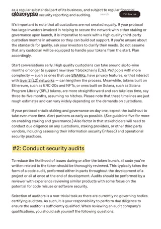 How to launch a token_ Operational guidelines from creation to custody ...