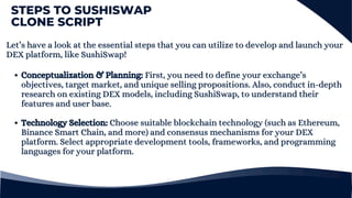 How to Launch Your DEX Like SushiSwap – A Step-by-Step Guide | PDF