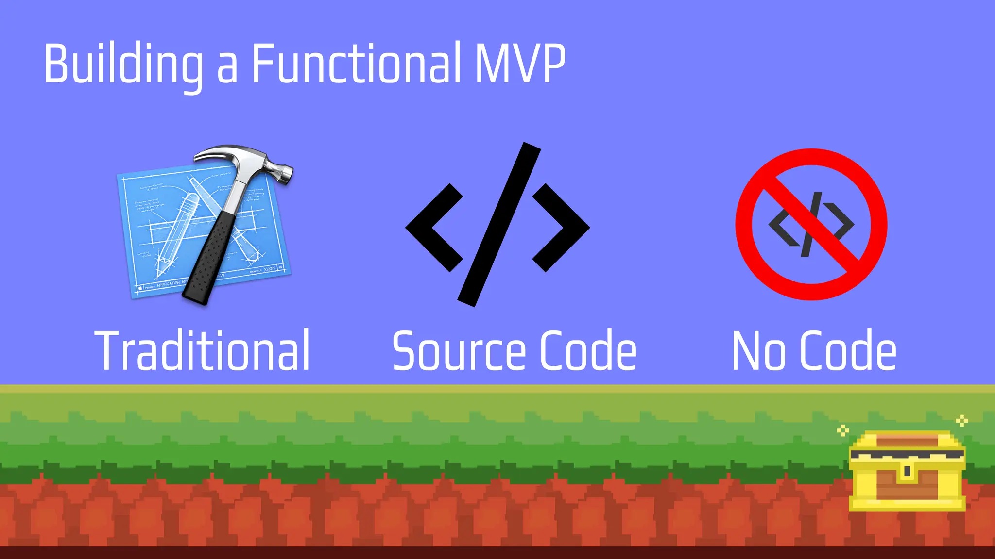 Building a Functional MVP
Traditional Source Code No Code
 