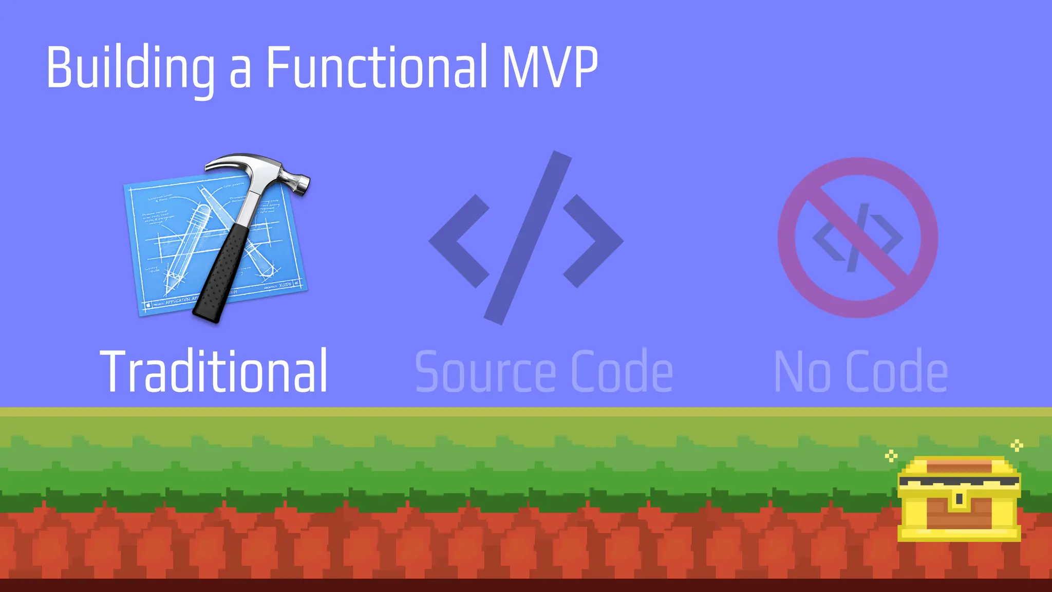 Building a Functional MVP
Traditional Source Code No Code
 