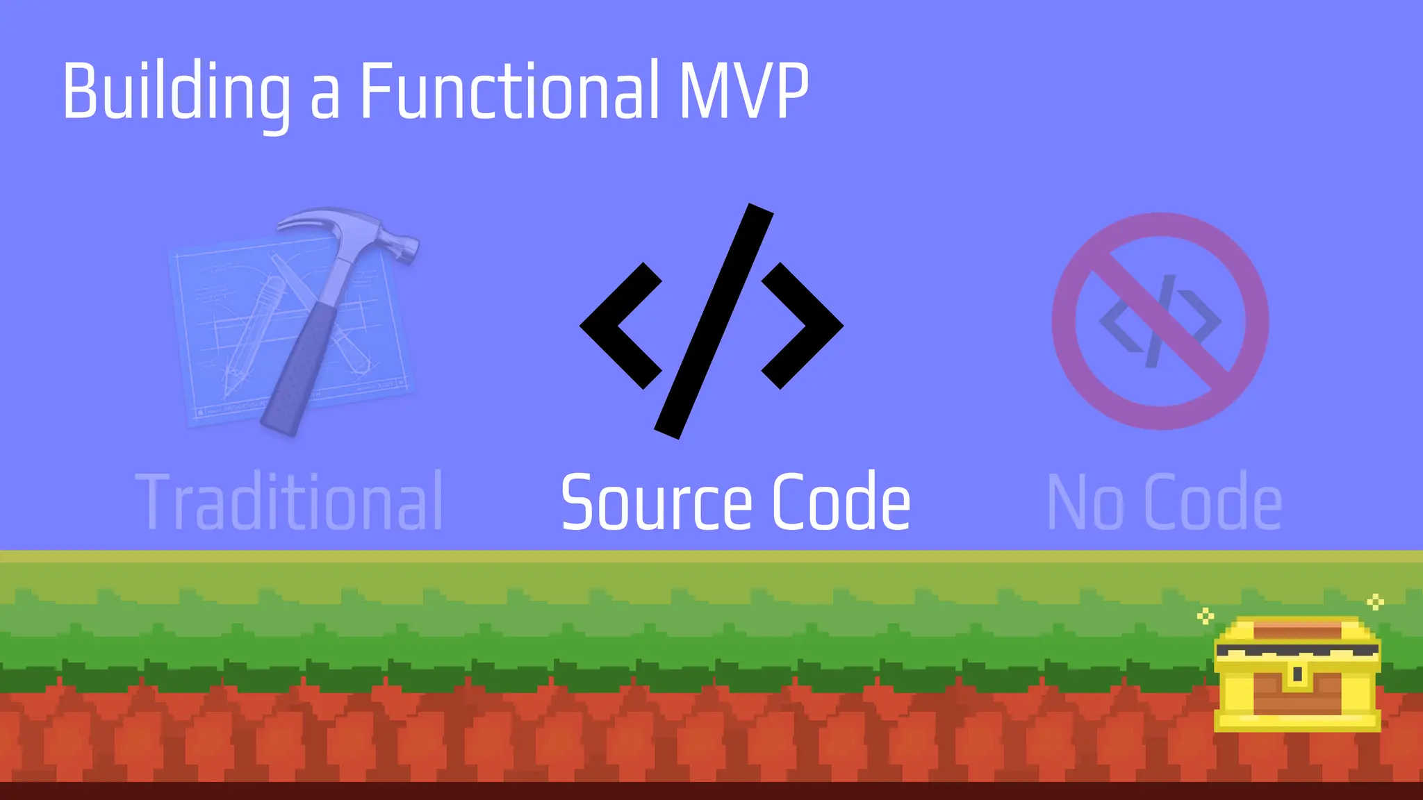 Building a Functional MVP
Traditional Source Code No Code
 