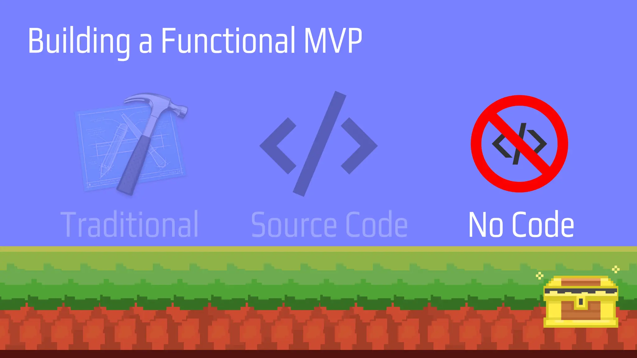 Building a Functional MVP
Traditional Source Code No Code
 