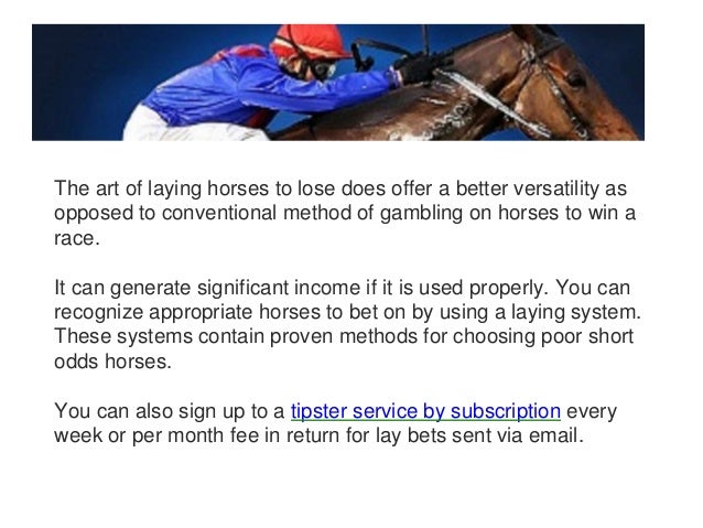 How To Lay Horses On Betfair And Make Money From Horse Racing.