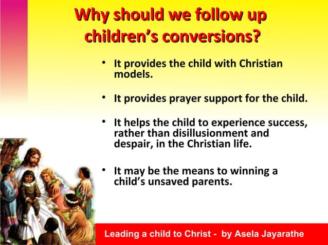 How to lead a child to Christ