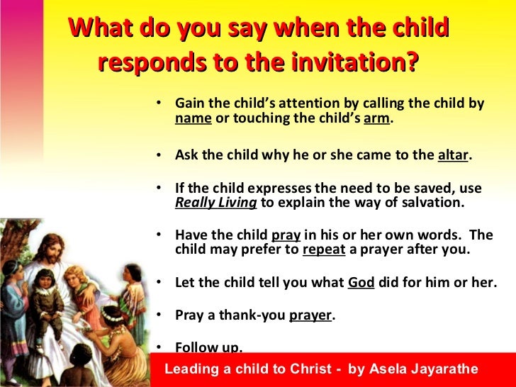 How to lead a child to Christ