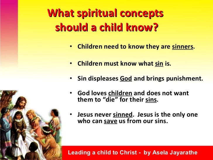 How to lead a child to Christ