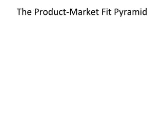 The	Product-Market	Fit	Pyramid	
 