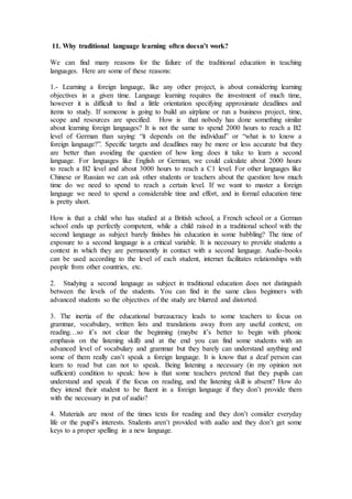 Language Description Questions How to learn languages with nlp | DOCX