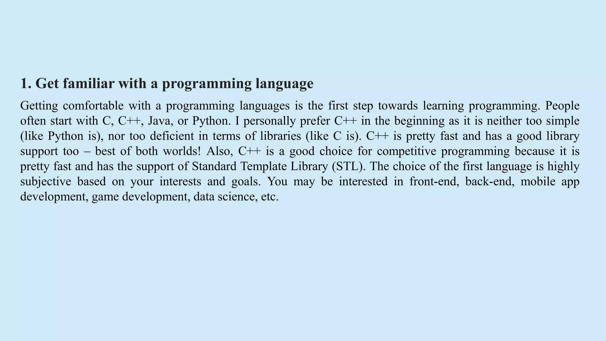 How to learn programming for begineers! | PPT