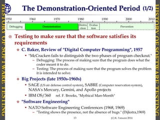 How to Learn The History of Software Testing | PDF