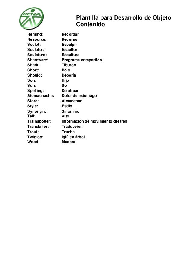 how to learn vocabulary in english plantilla in english