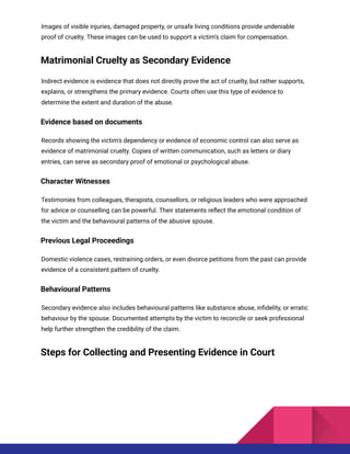 Diary Evidence How to Legally Collect Evidence Against Matrimonial Cruelty.pdf