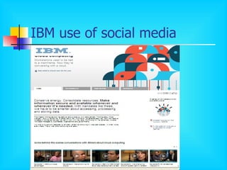 IBM use of social media 