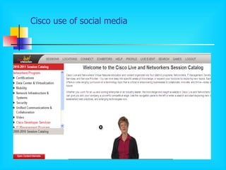 Cisco use of social media 