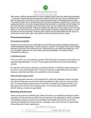 Your own HR staffing, resource and capacity