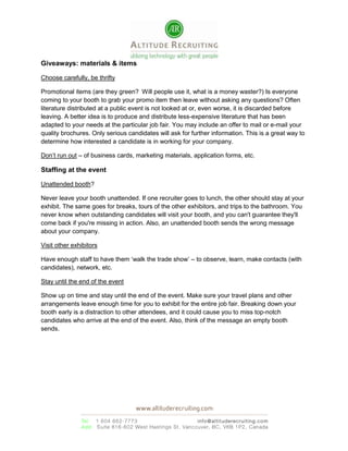 How to leverage event as a recruiting tool