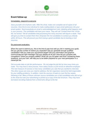 How to leverage event as a recruiting tool