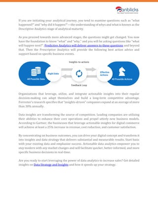 How to Leverage the Power of Data Analytics in Sales? | PDF