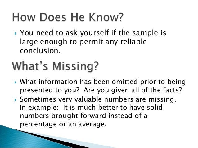 "How To Lie With Statistics" Chapter 10