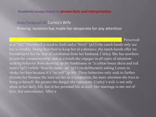 Use the questions only as a GUIDE.
They will help you to interpret
instead of summarizing!
 