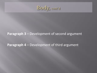  Quotes must be explored and explained in
order to be useful
 This means for every quote you include, you
should include 2-3 lines of explanation. This
will help keep your essay free of summaries
 Quotes cannot end paragraphs. They must be
explored for meaning and cannot stand on
their own
 