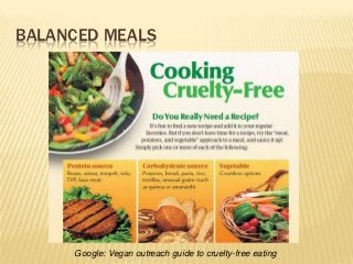 BALANCED MEALS




     Google: Vegan outreach guide to cruelty-free eating
 
